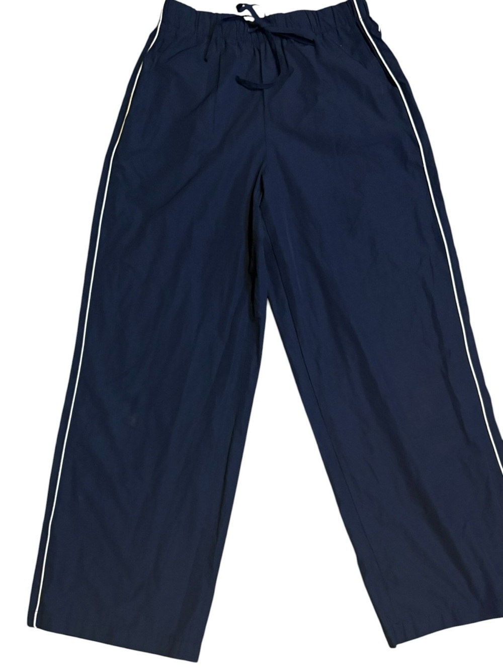 Wild Fable Navy Wide Leg Track Pants with Contrast Piping Size XS - Picture 3 of 7